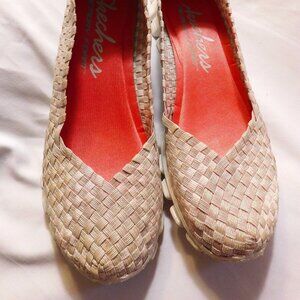 Skechers EZ Flex 2 Iridescent Slip-On Shoes Memory Foam Woman's Size 9.5